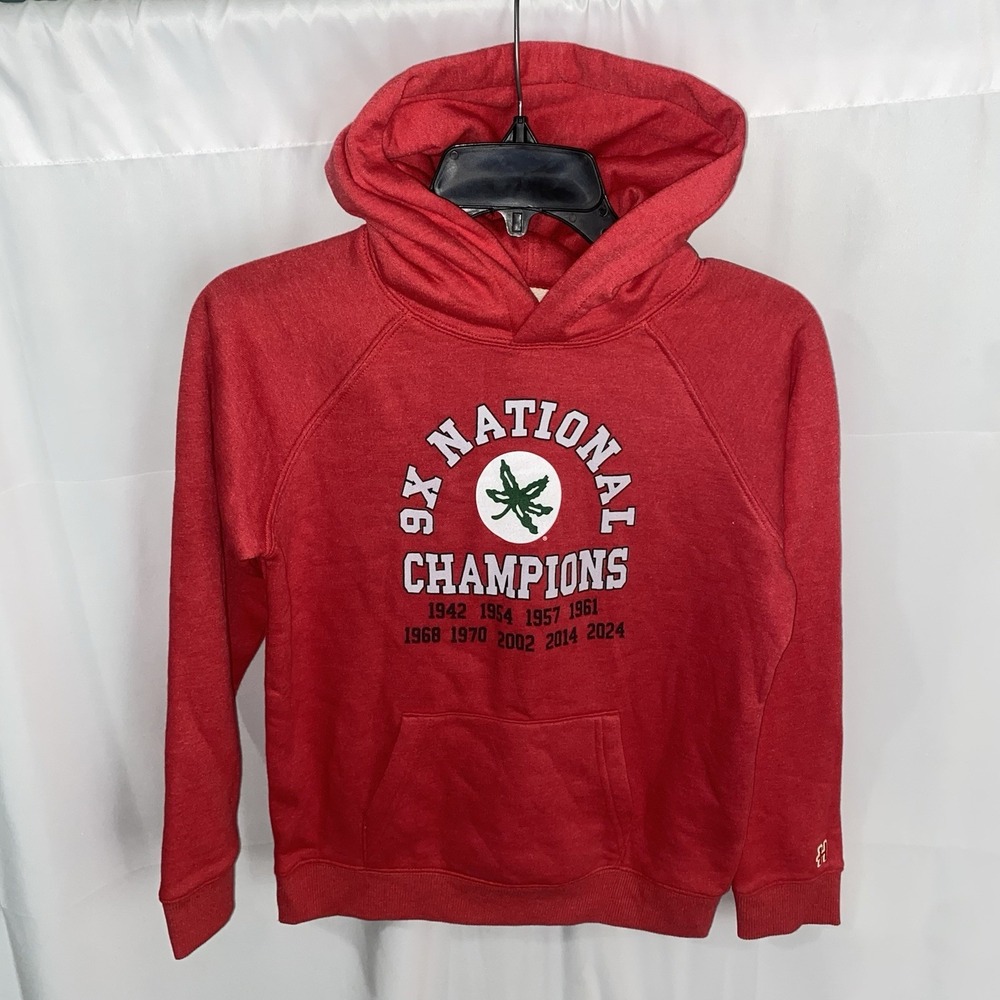 Homage Ohio State Buckeyes Champions Hoodie Hooded Sweatshirt Youth Kids 10 NWOT